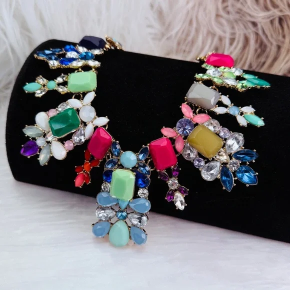 Natasha jewelry Nordstrom 2025 runway Multicolor Statement Necklace - Picture 4 of 9